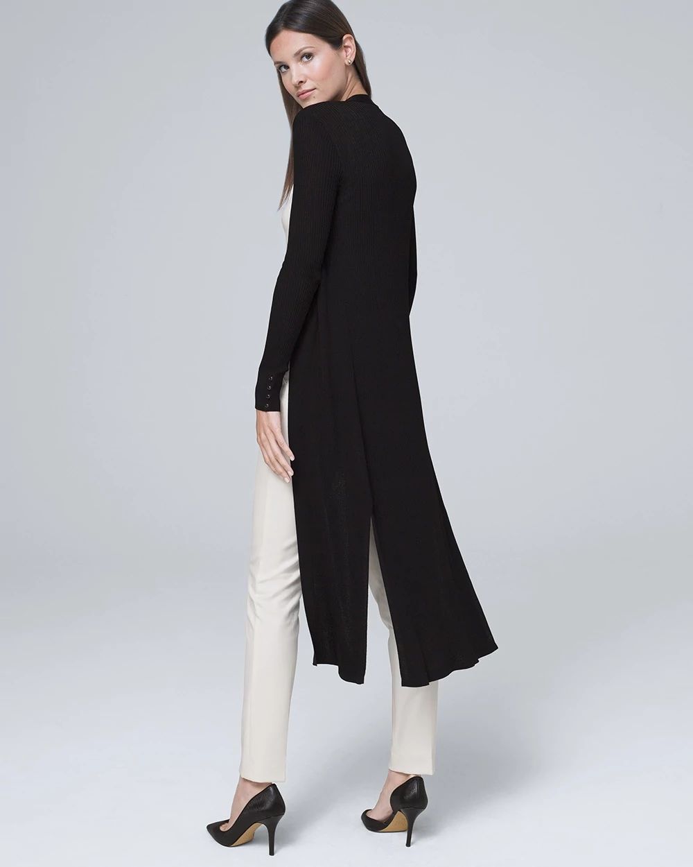Ribbed duster best sale